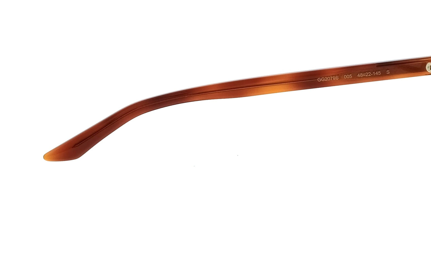 Gucci GG2079S-005 — Gafas de sol havana (lente verde)