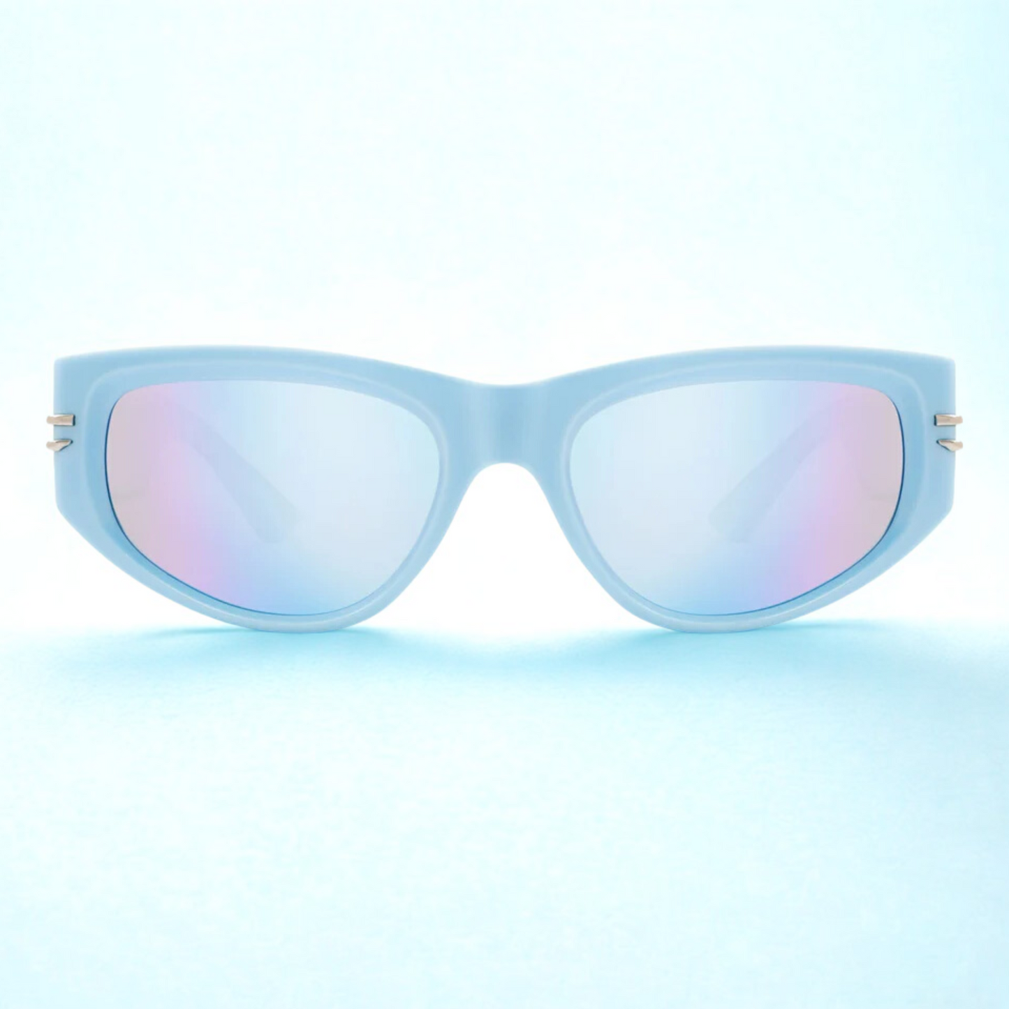 Gafas de sol Polar Banksy calibre 56 en color azul con diseño urbano y lentes de protección UV 100%