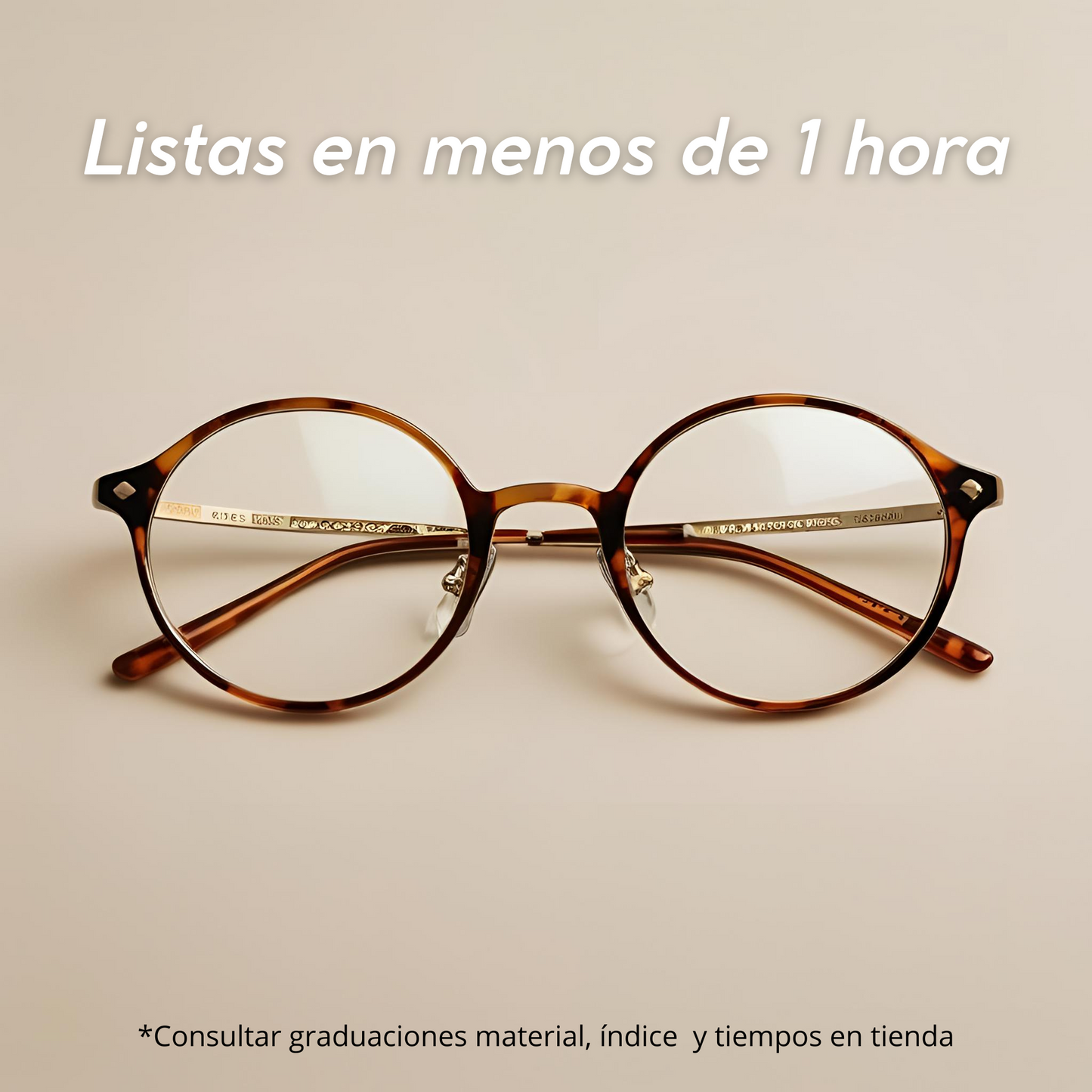 Gafas graduadas monofocales con montura moderna en Calvià listas en menos de 1 hora