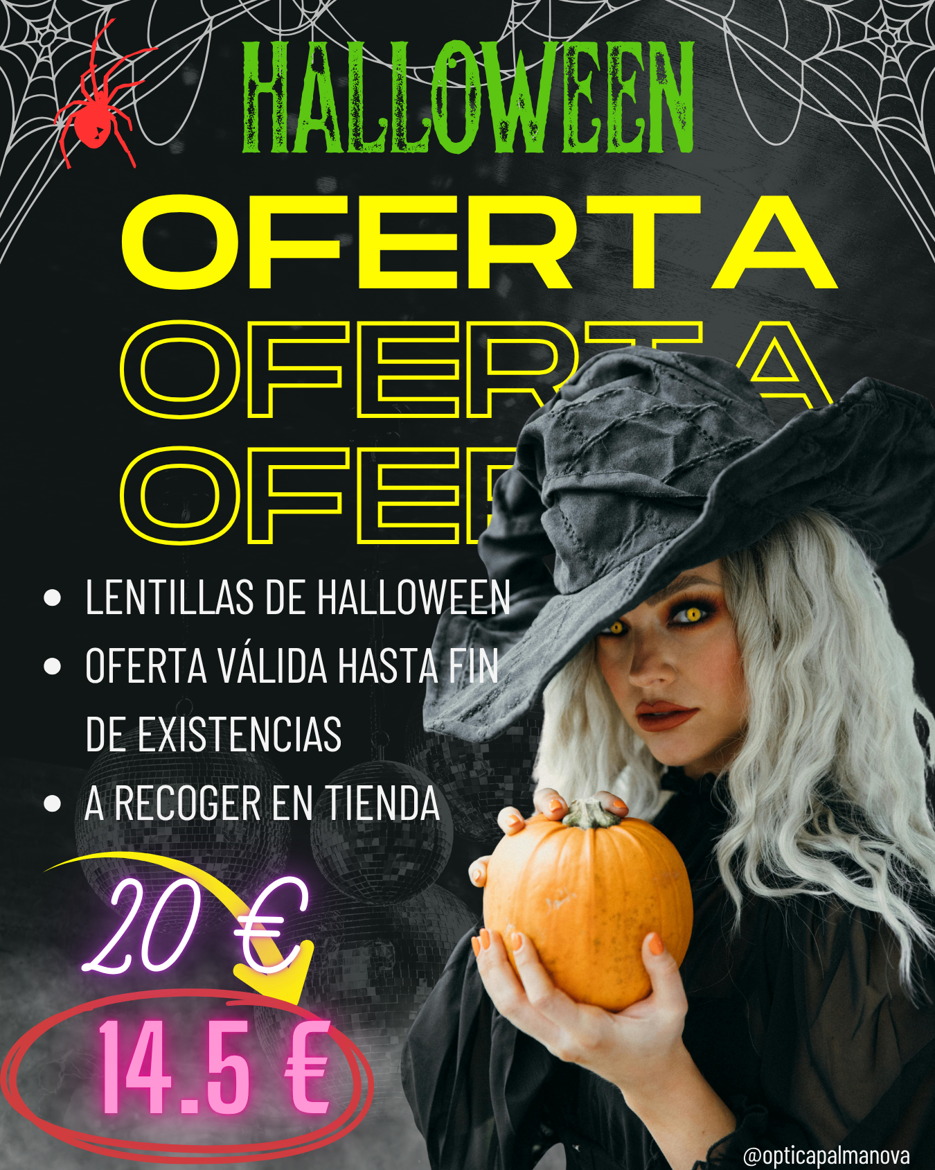 Lentes cosméticas Halloween Carnaval