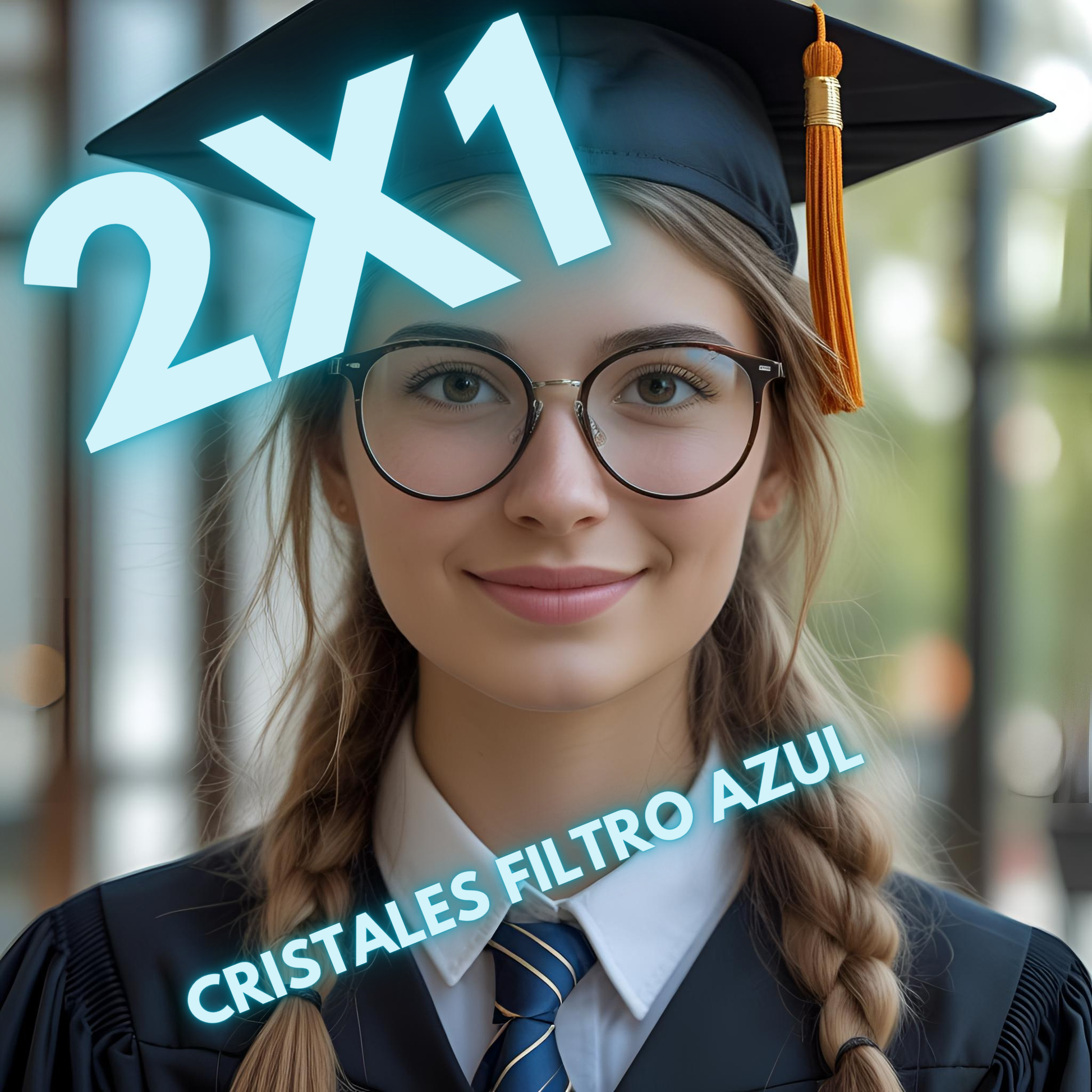 Cristales graduados con filtro azul para protección visual en estudiantes de Calvià