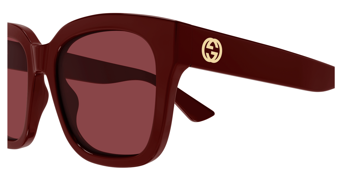 Gucci GG1338S-007 — Gafas de sol burdeos (lente roja)