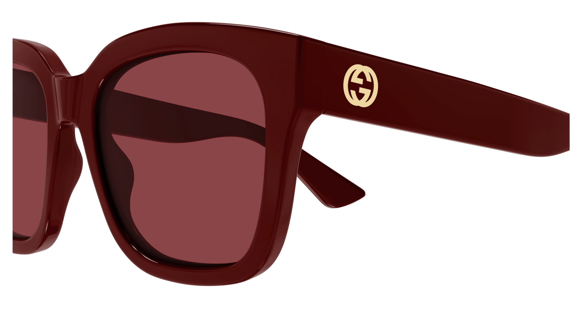 Gucci GG1338S-007 — Gafas de sol burdeos (lente roja)