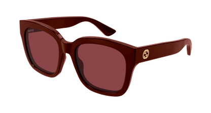 Gucci GG1338S-007 — Gafas de sol burdeos (lente roja)