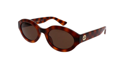 Gucci GG1579S-002 — Gafas de sol havana (lente marrón oscuro)