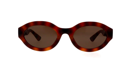 Gucci GG1579S-002 — Gafas de sol havana (lente marrón oscuro)