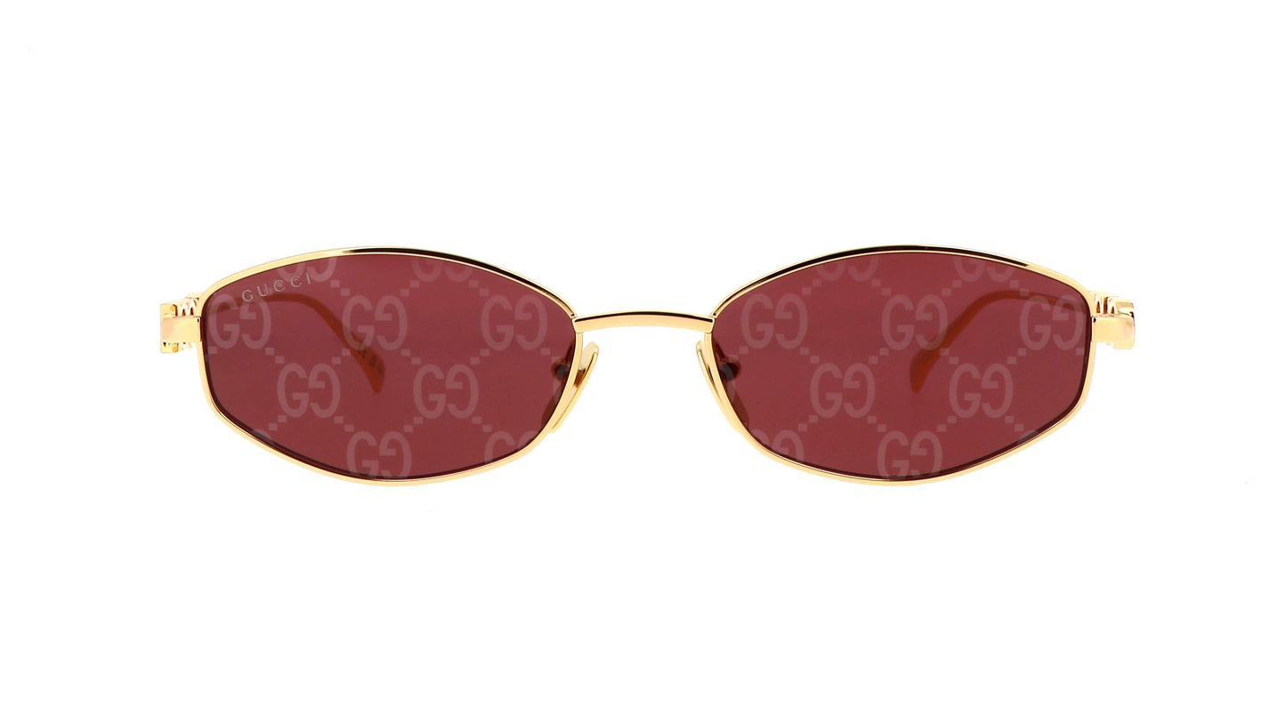 Gucci GG1802S-002 — Gafas de sol oro (lente roja espejo plata)