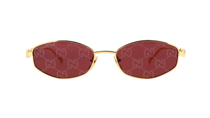 Gucci GG1802S-002 — Gafas de sol oro (lente roja espejo plata)