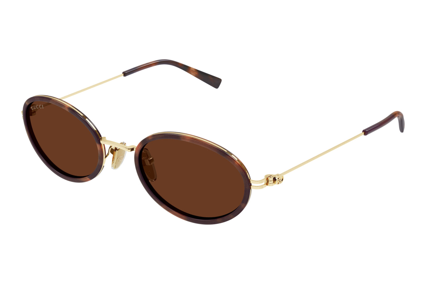 Gucci GG1980S-002 — Gafas de sol havana y oro (lente marrón)