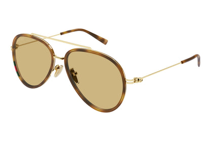 Gucci GG1981S-002 — Gafas de sol havana y oro (lente naranja)