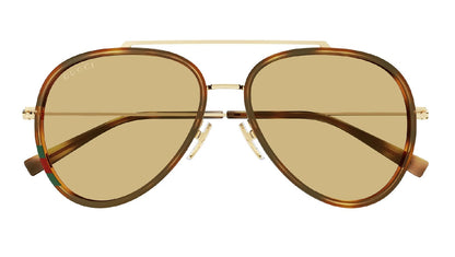 Gucci GG1981S-002 — Gafas de sol havana y oro (lente naranja)