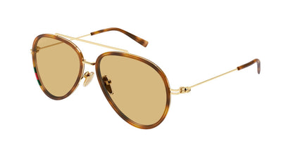 Gucci GG1981S-002 — Gafas de sol havana y oro (lente naranja)