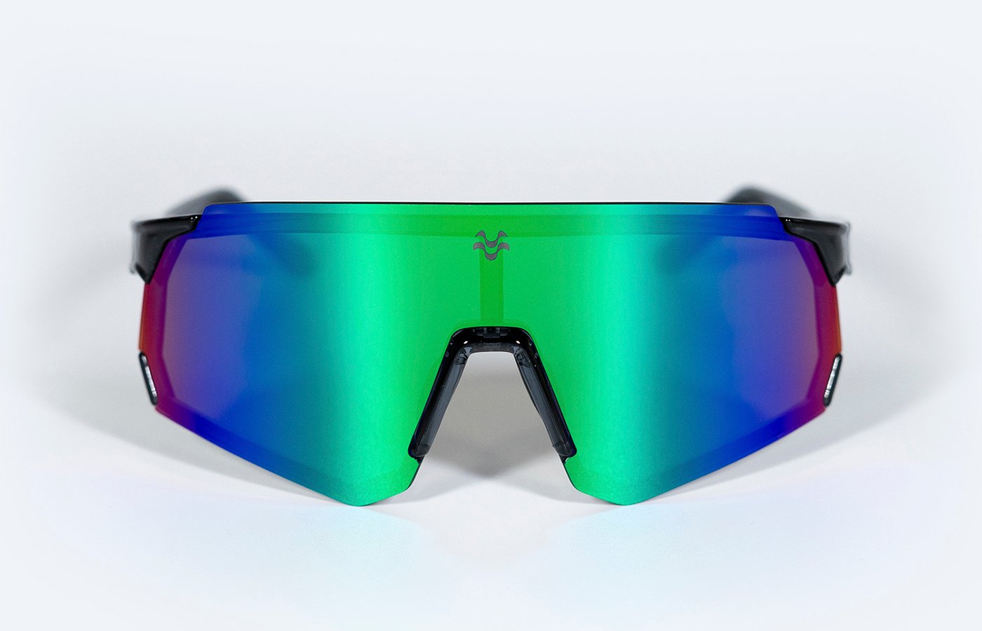 MOS Menorca - Gafas de sol deportivas gris (lente espejo azul)