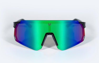 MOS Menorca - Gafas de sol deportivas gris (lente espejo azul)