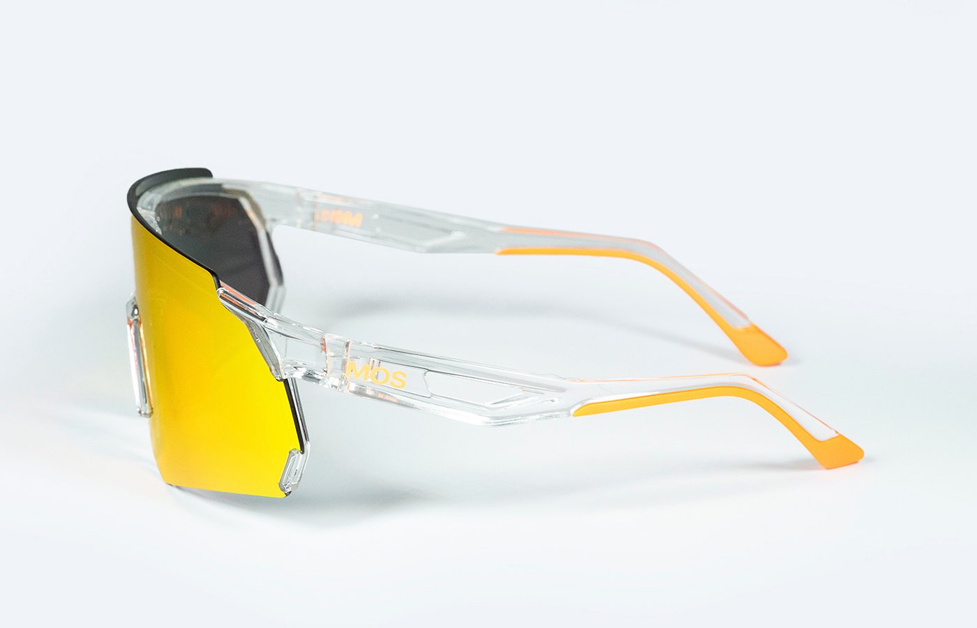MOS Menorca Fluor - Gafas de sol deportivas (lente espejo amarillo)