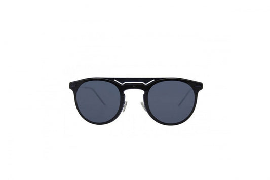 Gafas de sol Dior Homme Dior0211S azul metálico con doble puente y formato de pantalla envolvente, diseño masculino en Óptica Palmanova, Calvià