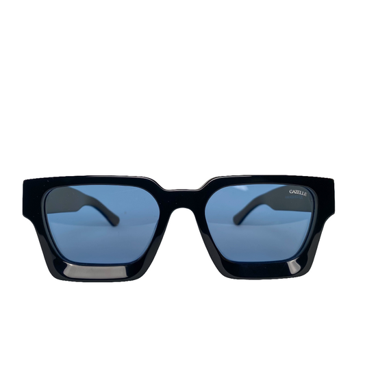 Gafas de sol Gazelle BeneTTII negras con lentes azules, diseño unisex alternativo y moderno en Calvià