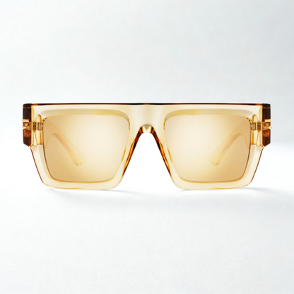 Gafas de sol Polar PLR REBL/16 amarillo transparente con lentes polarizadas y diseño cuadrado unisex