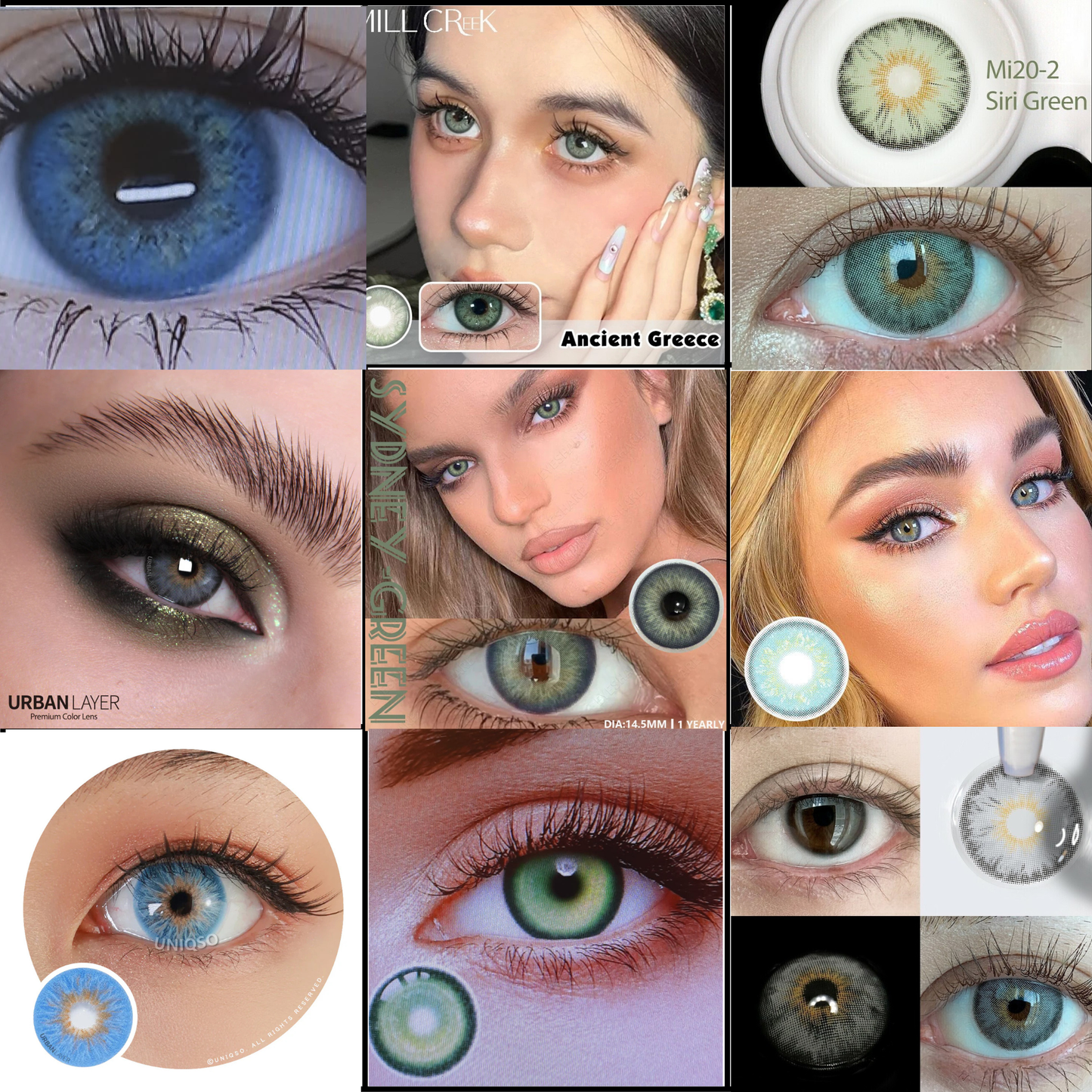 Lentes cosméticas Halloween Carnaval