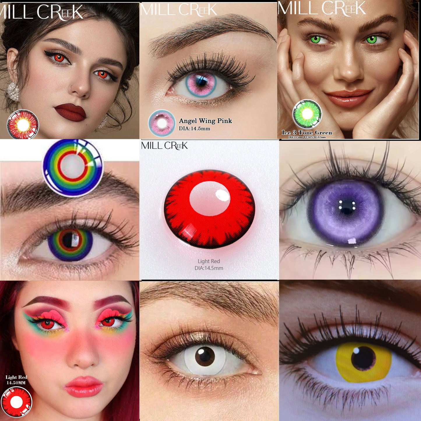 Lentes cosméticas Halloween Carnaval