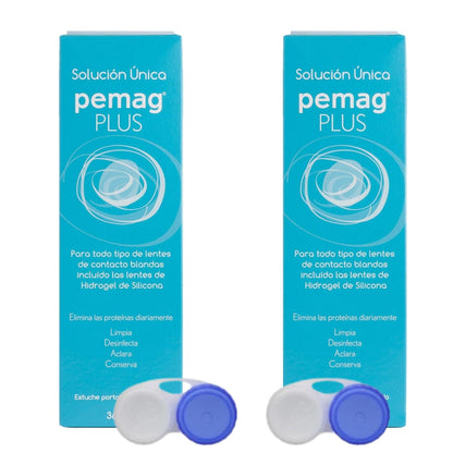 Líquido para lentillas Pemag Plus recomendado por Óptica Palmanova en Calvià