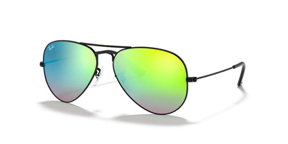 RAYBAN espejo verde 3025 – vista en perspectiva